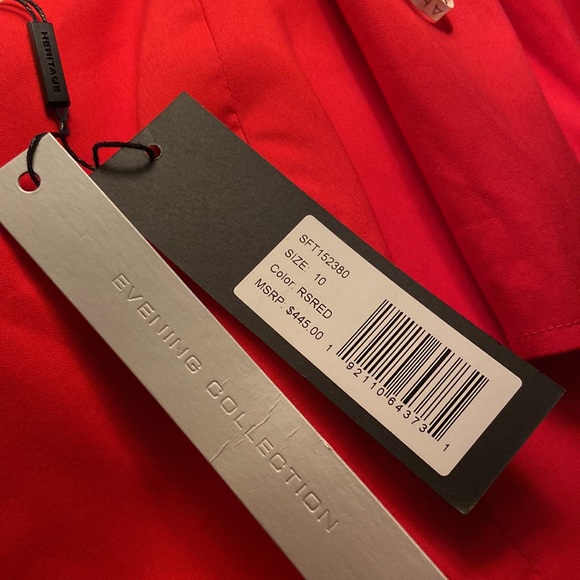 Silk Blend A-Line Cocktail Dress built in Corset with Boning - Picture 2 of 14